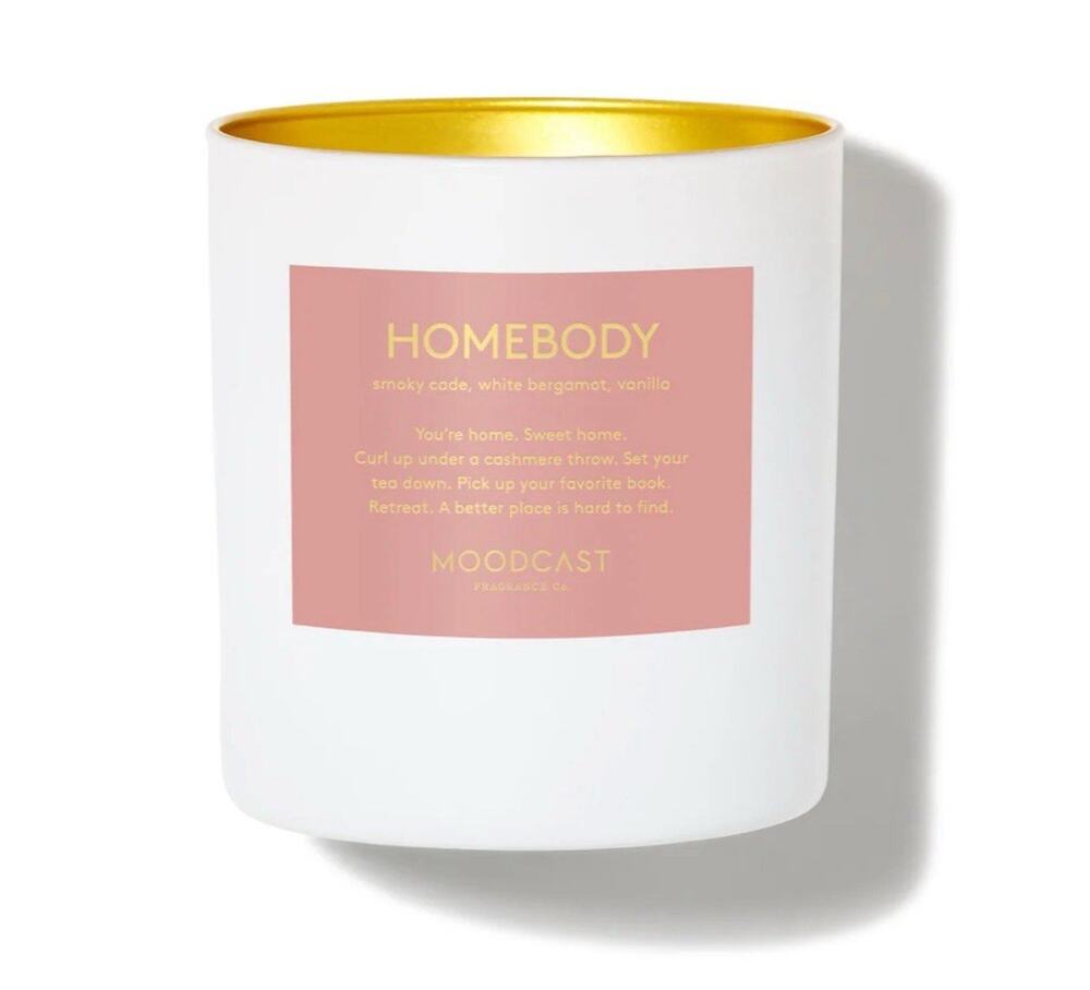 Moodcast Homebody Scented Candle - Aesthetic Home, Vanilla Bergamot Coconut Wax